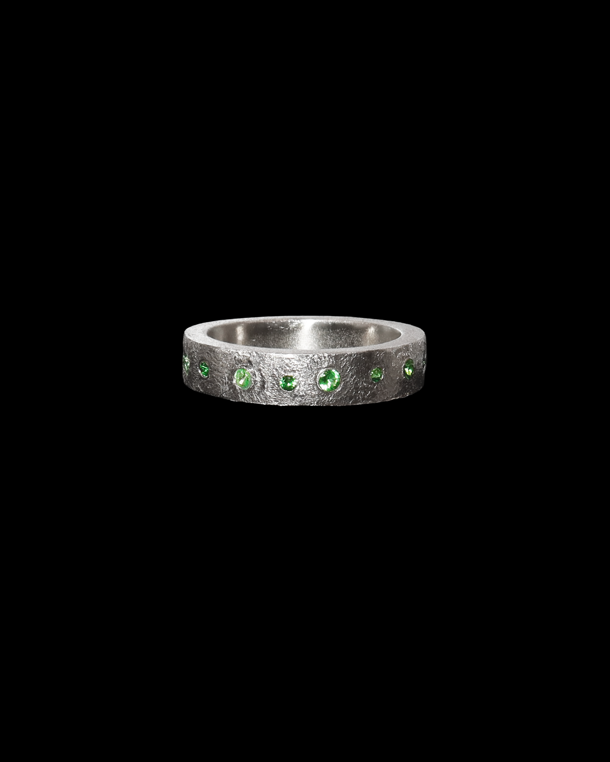 Green Moon Ring (medium band)