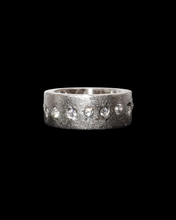 Load image into Gallery viewer, Diamond Moon Ring (Large Band)
